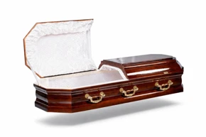 Гроб лакированный восьмигранный №2 — фото