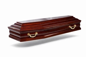 Гроб Элит коричневый — фото
